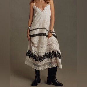 Anthropologie Boho Lace Maxi Dress NWT